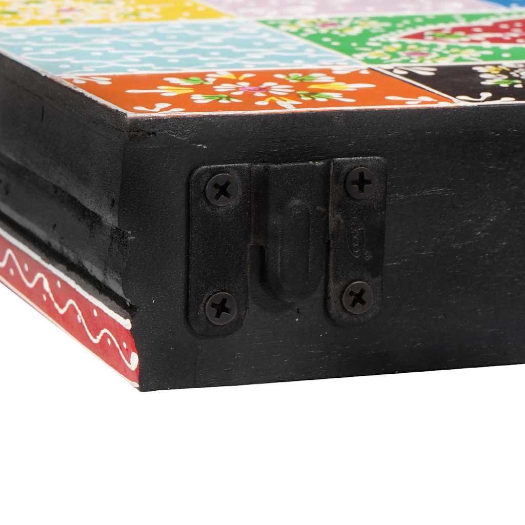 Wandregale 2 pcs Mehrfarbig 40 x 20 x 6 cm Massivholz Mango