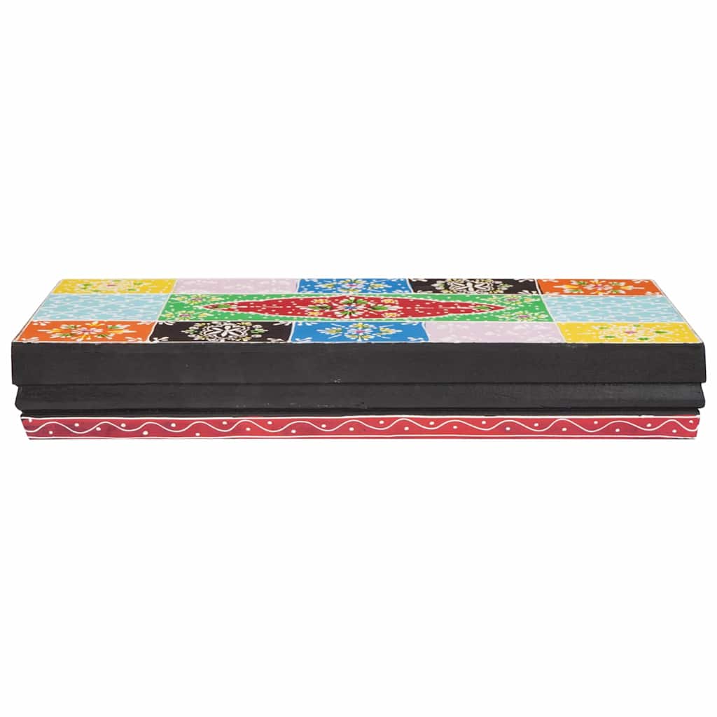 Wandregale 2 pcs Mehrfarbig 40 x 20 x 6 cm Massivholz Mango