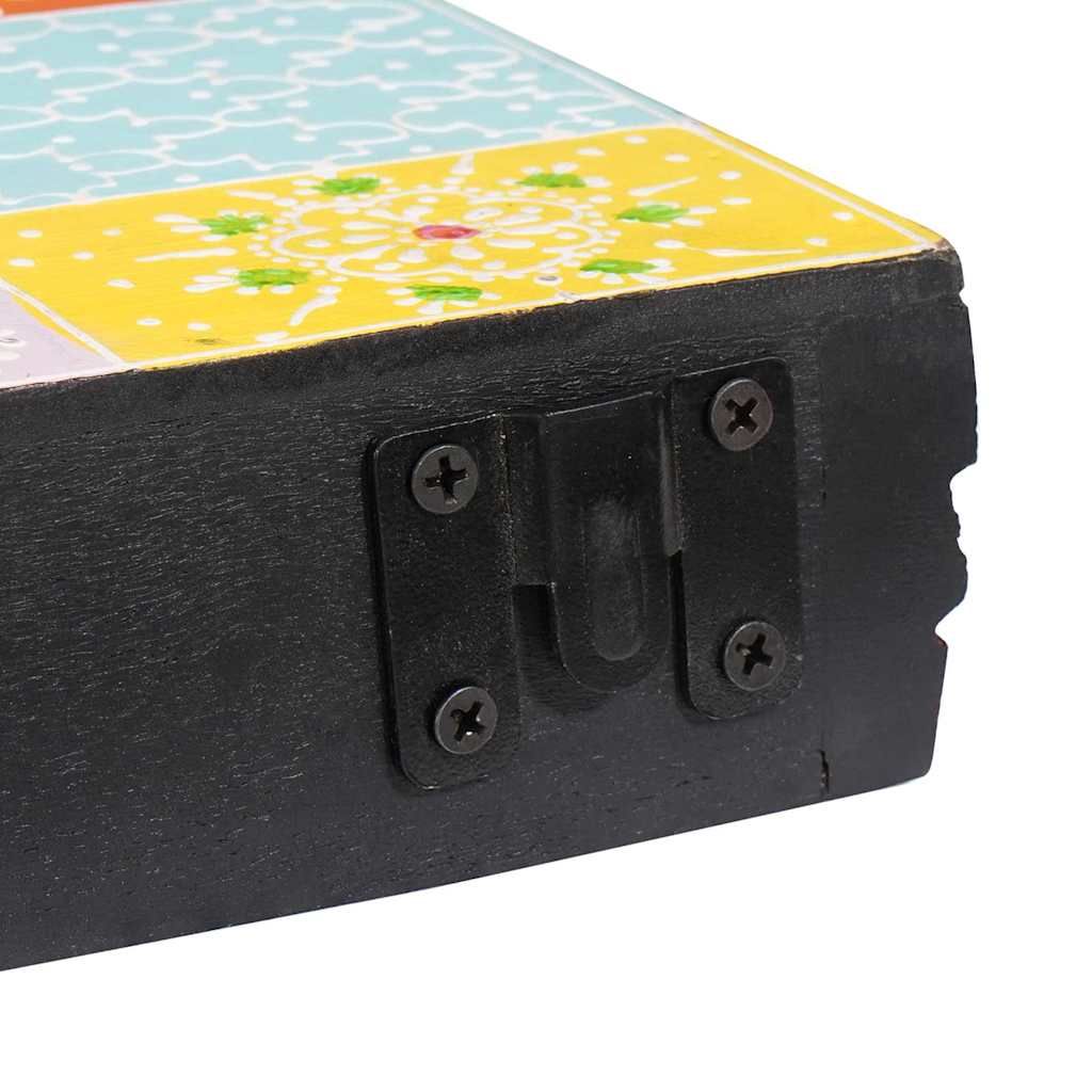 Wandregale 2 pcs Mehrfarbig 60 x 20 x 6 cm Massivholz Mango