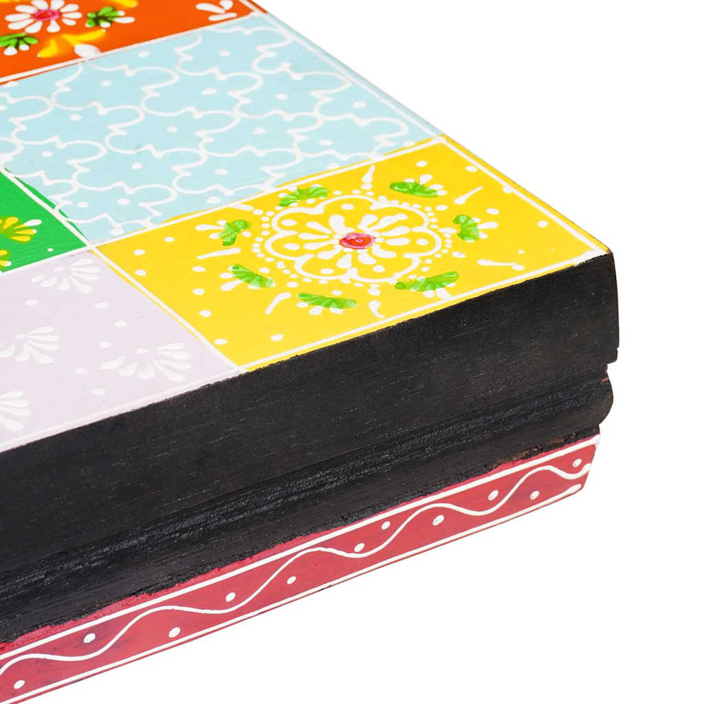 Wandregale 2 pcs Mehrfarbig 100 x 20 x 6 cm Massivholz Mango