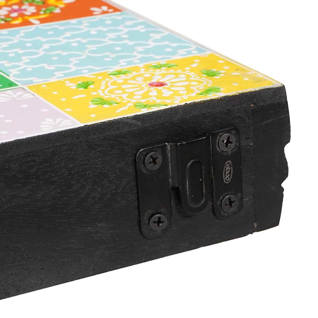 Wandregale 2 pcs Mehrfarbig 100 x 20 x 6 cm Massivholz Mango