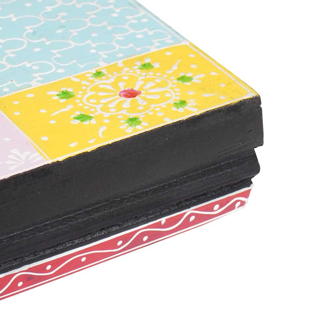 Wandregale 3 pcs Mehrfarbig 100 x 20 x 6 cm Massivholz Mango