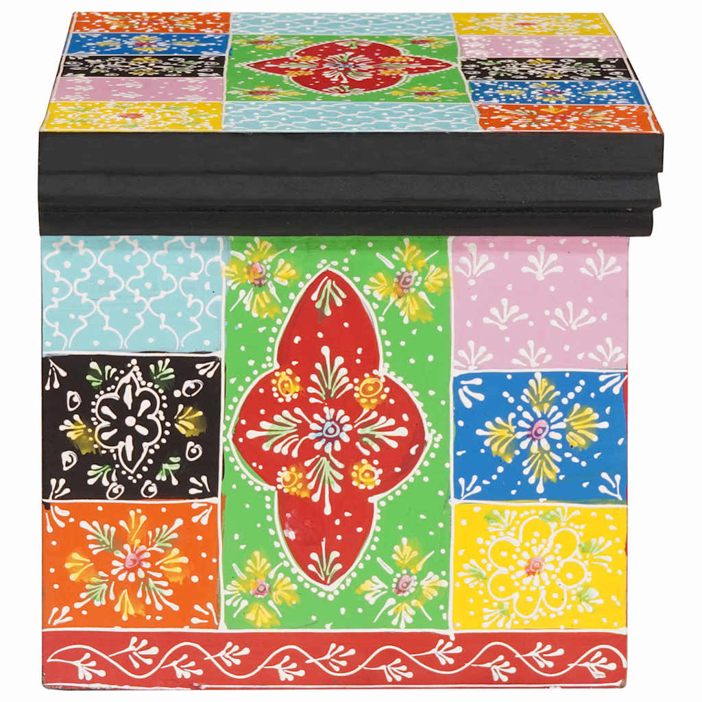 Nachttisch 2 pcs Mehrfarbig 40 x 30 x 28 cm Massivholz Mango