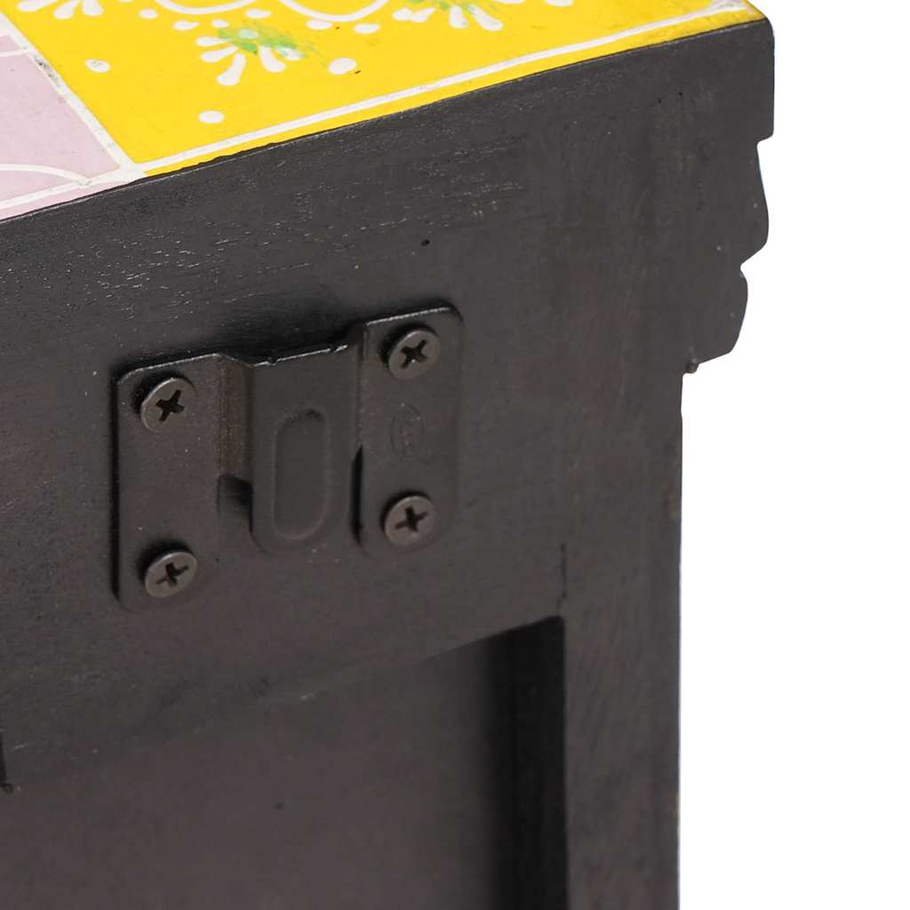 Nachttisch 2 pcs Mehrfarbig 40 x 30 x 40 cm Massivholz Mango