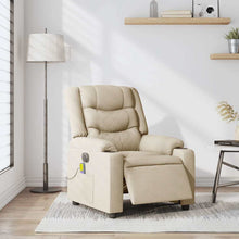 Massagesessel Elektrisch Creme Stoff