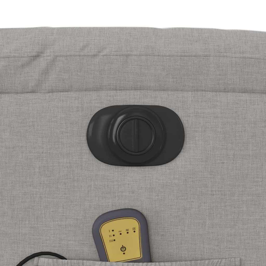 Massagesessel Elektrisch Wolkengrau Stoff