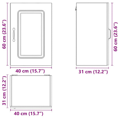 Küchen-Hängeschrank Kalmar Hochglanz-Weiß Holzwerkstoff