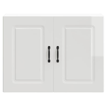 Küchen-Hängeschrank Kalmar Hochglanz-Weiß Holzwerkstoff