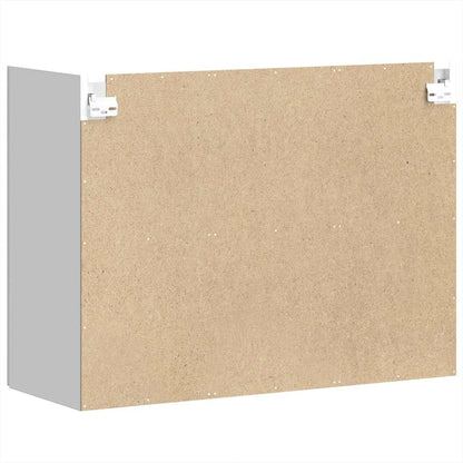 Küchen-Hängeschrank mit Glastür Kalmar Weiß Holzwerkstoff