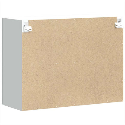 Küchen-Hängeschrank mit Glastür Kalmar Betongrau Holzwerkstoff