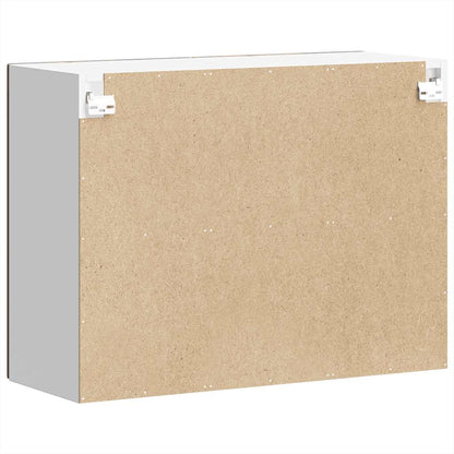 Küchen-Hängeschrank mit Glastür Kalmar Räuchereiche Holzwerkstoff