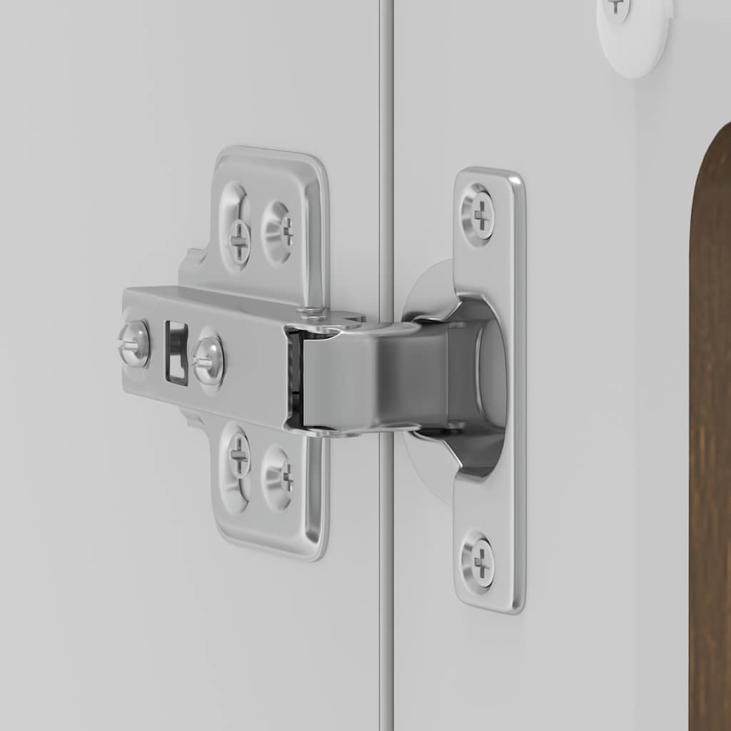 Küchen-Hängeschrank mit Glastür Kalmar Braun Eichen-Optik