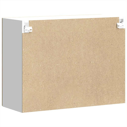 Küchen-Hängeschrank mit Glastür Kalmar Artisan-Eiche Holzwerkstoff