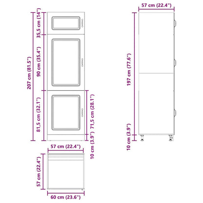 Küchenschrank Kalmar Altholz-Optik Holzwerkstoff