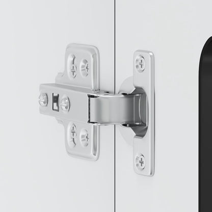 Küchen-Hängeschrank mit Glastür Kalmar Schwarz Holzwerkstoff