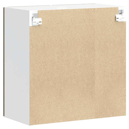 Küchen-Hängeschrank mit Glastür Kalmar Räuchereiche Holzwerkstoff