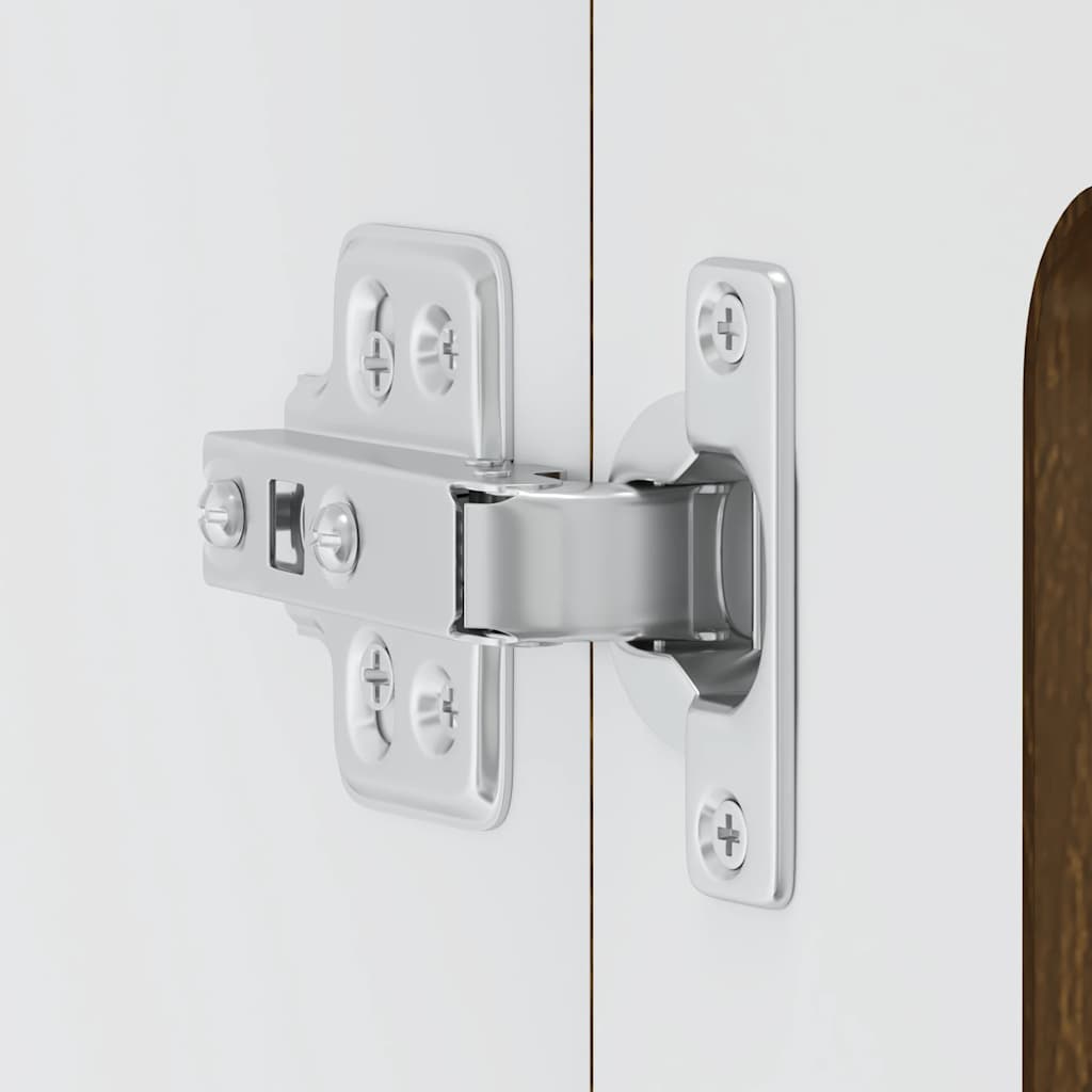 Küchen-Hängeschrank mit Glastür Kalmar Braun Eichen-Optik