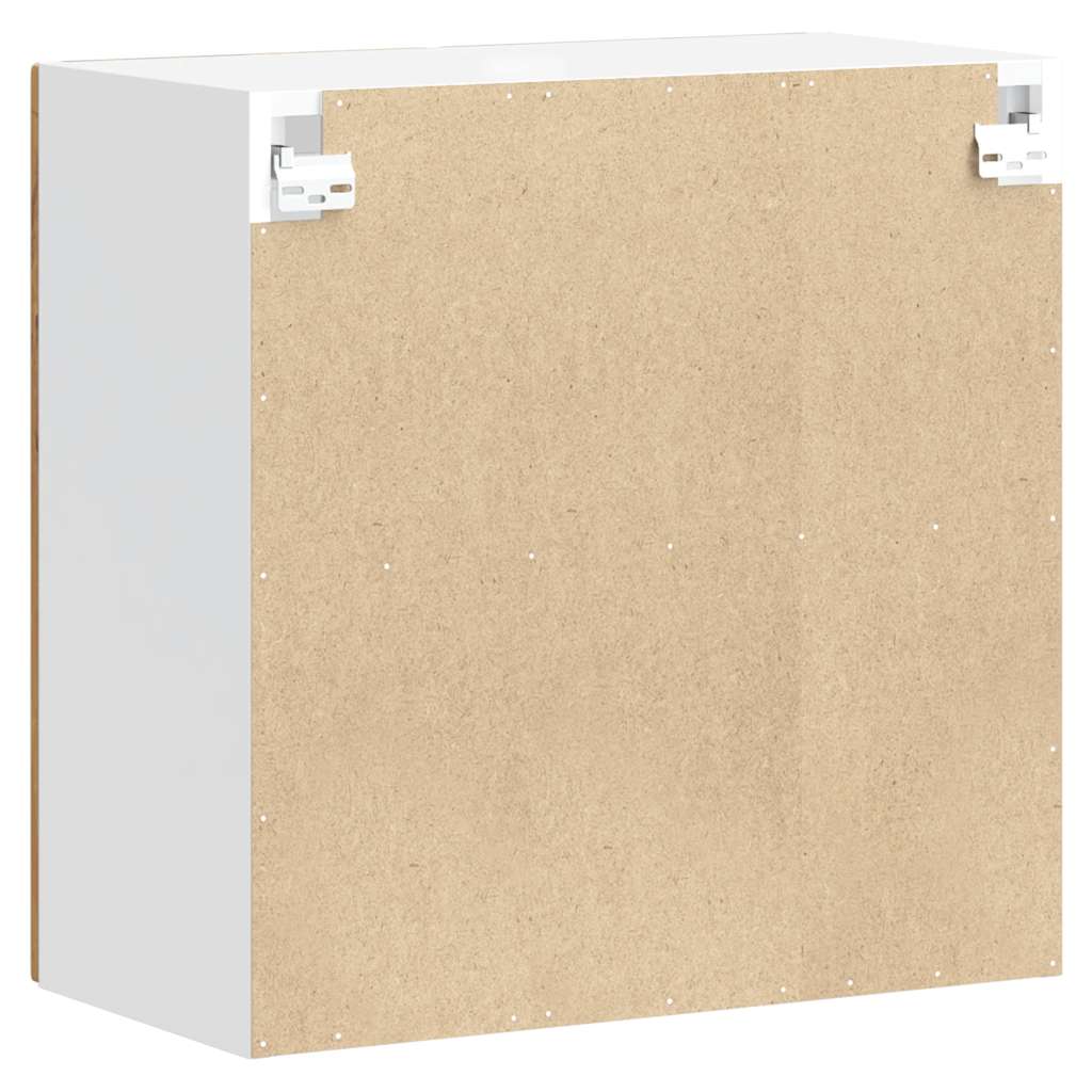 Küchen-Hängeschrank mit Glastür Kalmar Altholz-Optik Holzwerkstoff