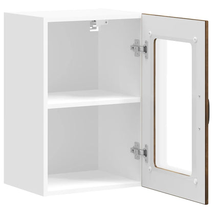 Küchen-Hängeschrank mit Glastür Lucca Räuchereiche