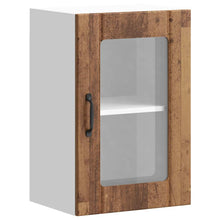 Küchen-Hängeschrank mit Glastür Lucca Altholz-Optik