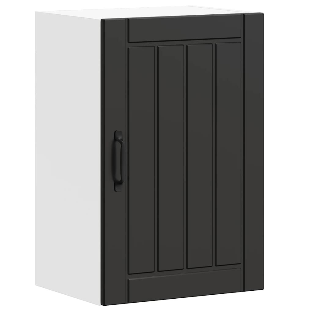 Küchen-Hängeschrank Lucca Schwarz Holzwerkstoff