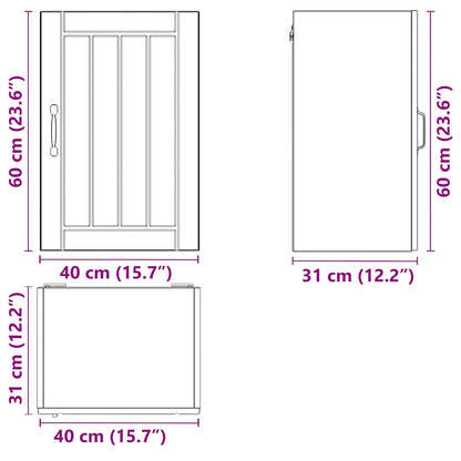 Küchen-Hängeschrank Lucca Schwarz Holzwerkstoff