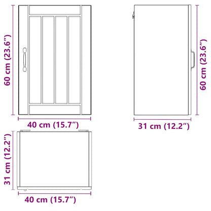 Küchen-Hängeschrank Lucca Hochglanz-Weiß Holzwerkstoff