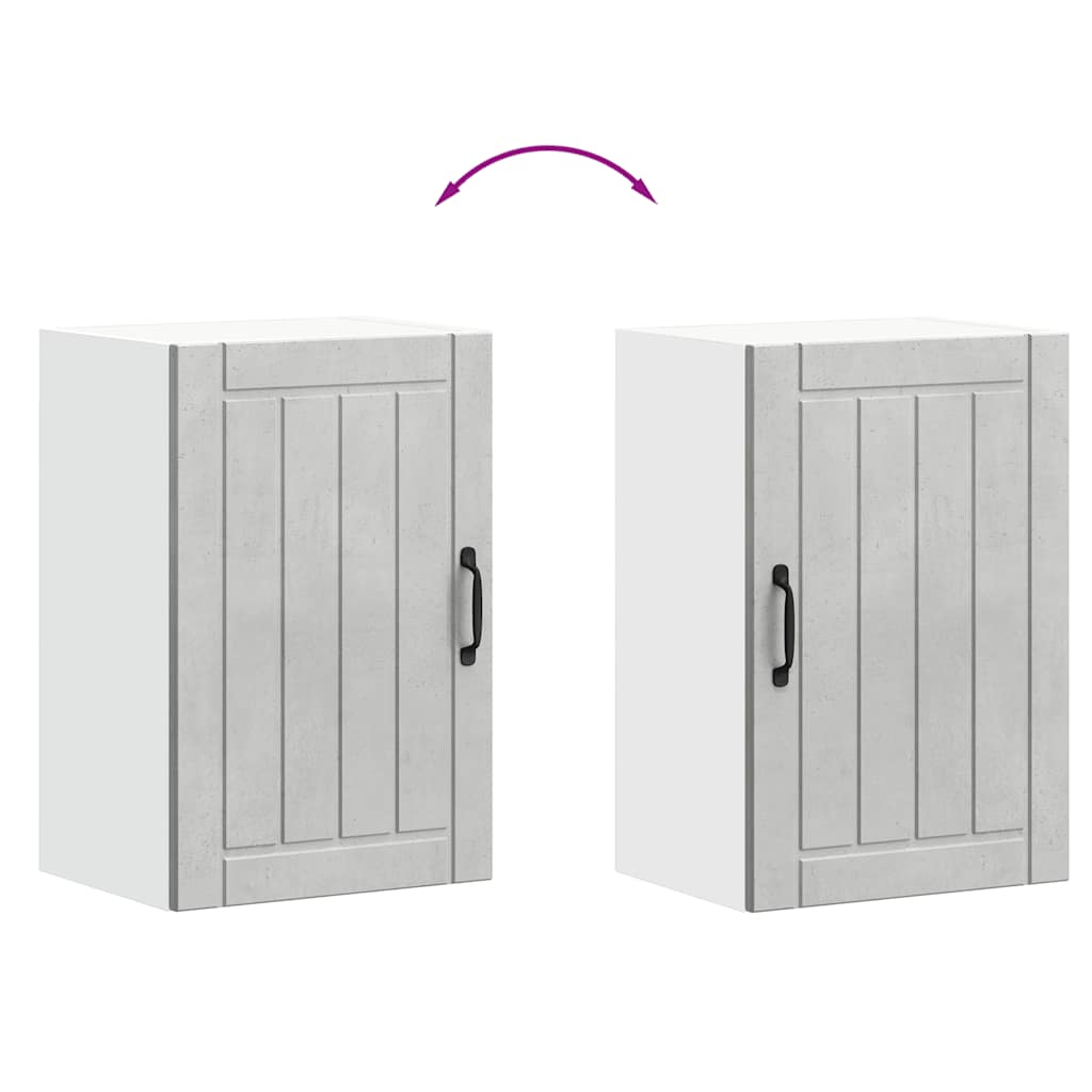 Küchen-Hängeschrank Lucca Betongrau Holzwerkstoff