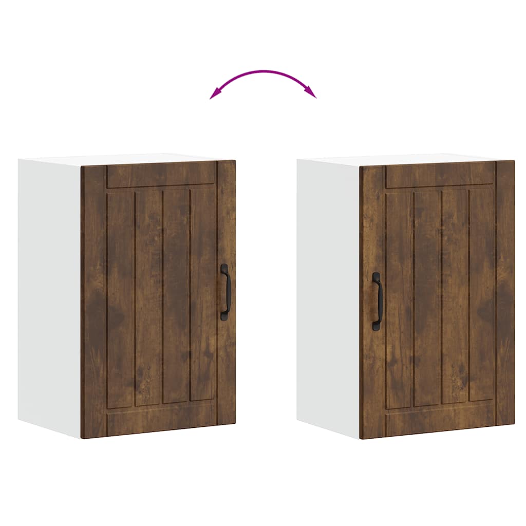 Küchen-Hängeschrank Lucca Räuchereiche Holzwerkstoff