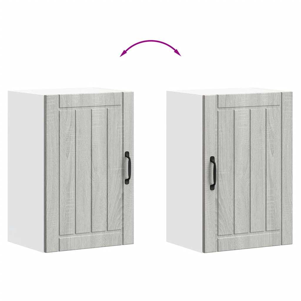 Küchen-Hängeschrank Lucca Grau Sonoma Holzwerkstoff