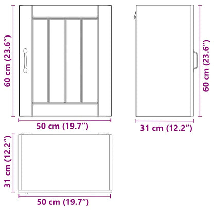 Küchen-Hängeschrank Lucca Hochglanz-Weiß Holzwerkstoff