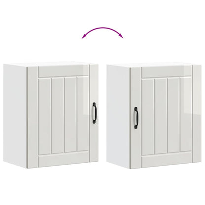 Küchen-Hängeschrank Lucca Hochglanz-Weiß Holzwerkstoff