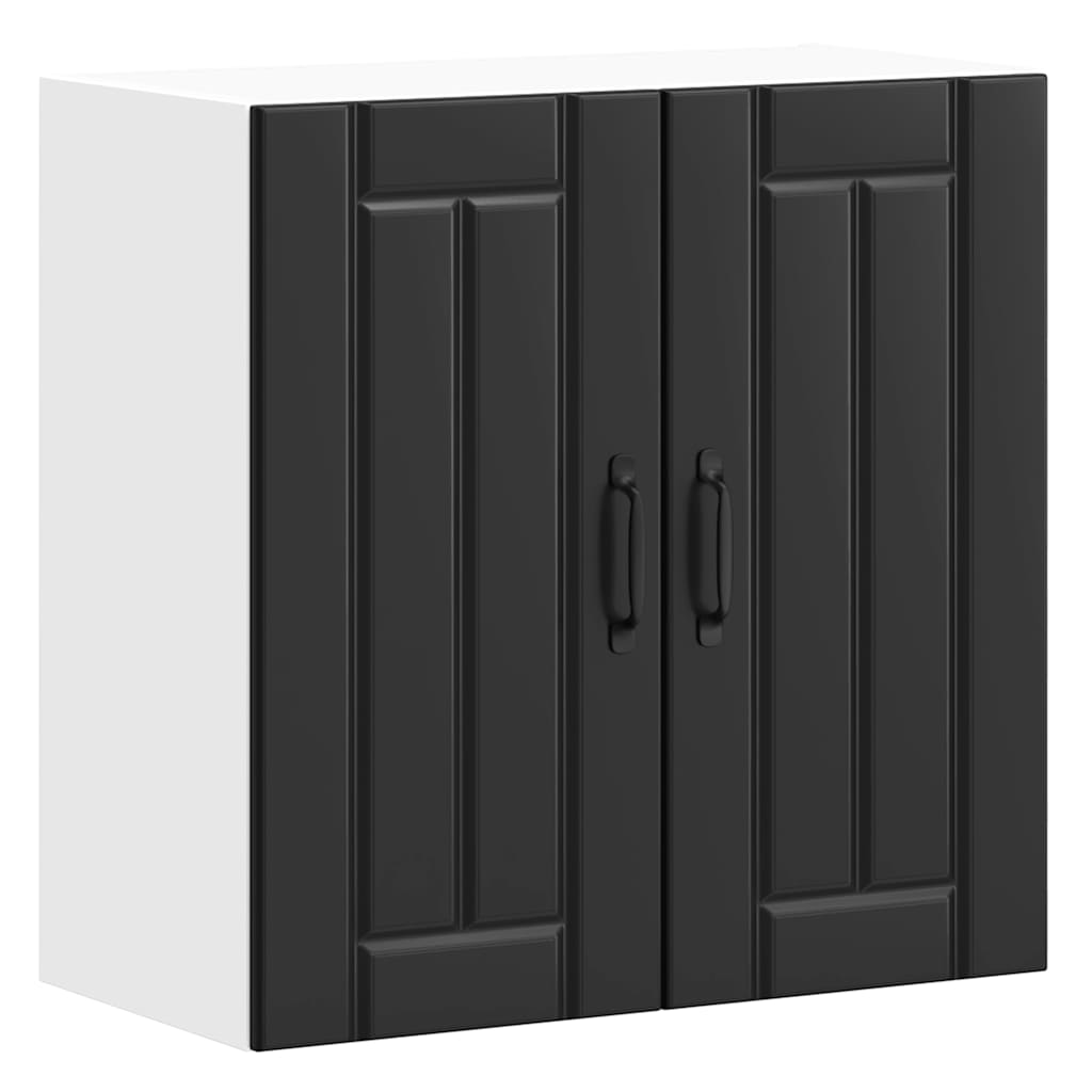 Küchen-Hängeschrank Lucca Schwarz Holzwerkstoff