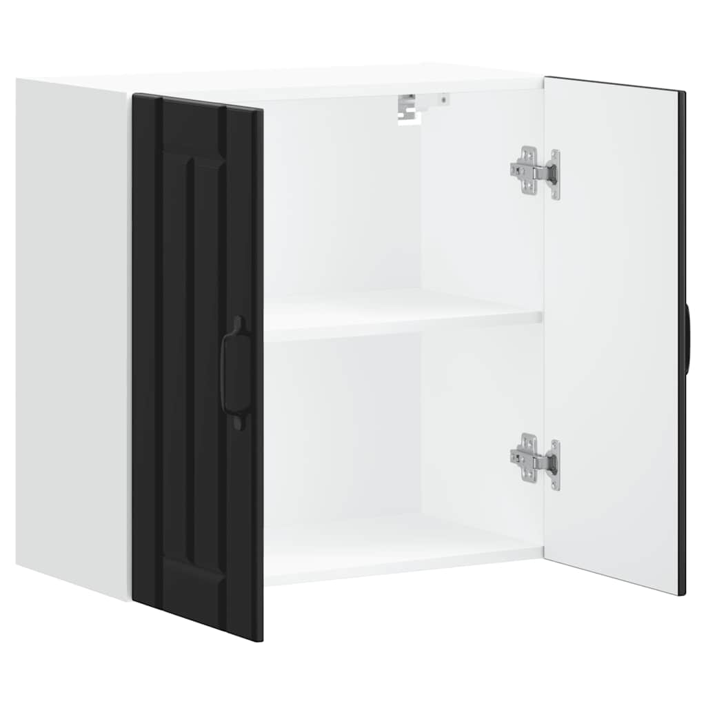 Küchen-Hängeschrank Lucca Schwarz Holzwerkstoff