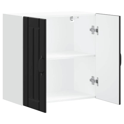 Küchen-Hängeschrank Lucca Schwarz Holzwerkstoff