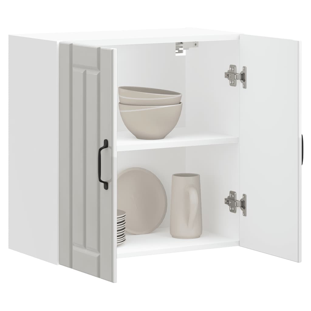 Küchen-Hängeschrank Lucca Hochglanz-Weiß Holzwerkstoff