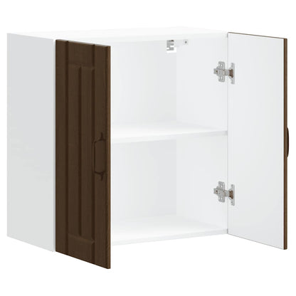 Küchen-Hängeschrank Lucca Braun Eichen-Optik Holzwerkstoff