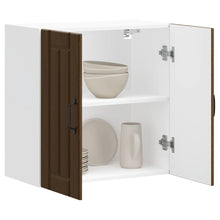 Küchen-Hängeschrank Lucca Braun Eichen-Optik Holzwerkstoff