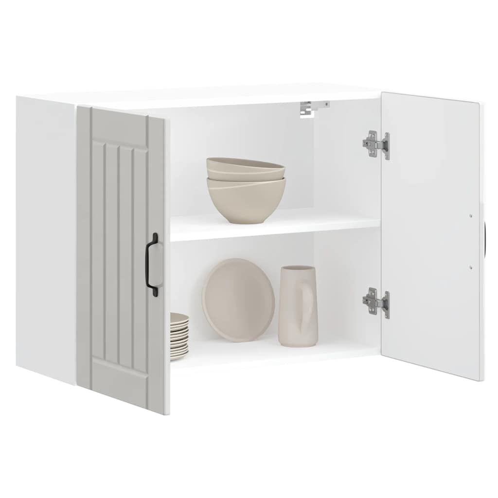 Küchen-Hängeschrank Lucca Hochglanz-Weiß Holzwerkstoff