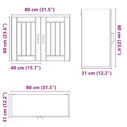 Küchen-Hängeschrank Lucca Sonoma-Eiche Holzwerkstoff