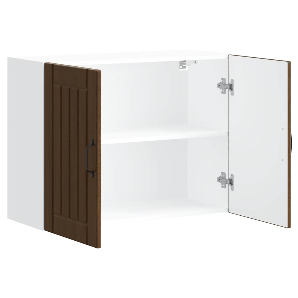 Küchen-Hängeschrank Lucca Braun Eichen-Optik Holzwerkstoff