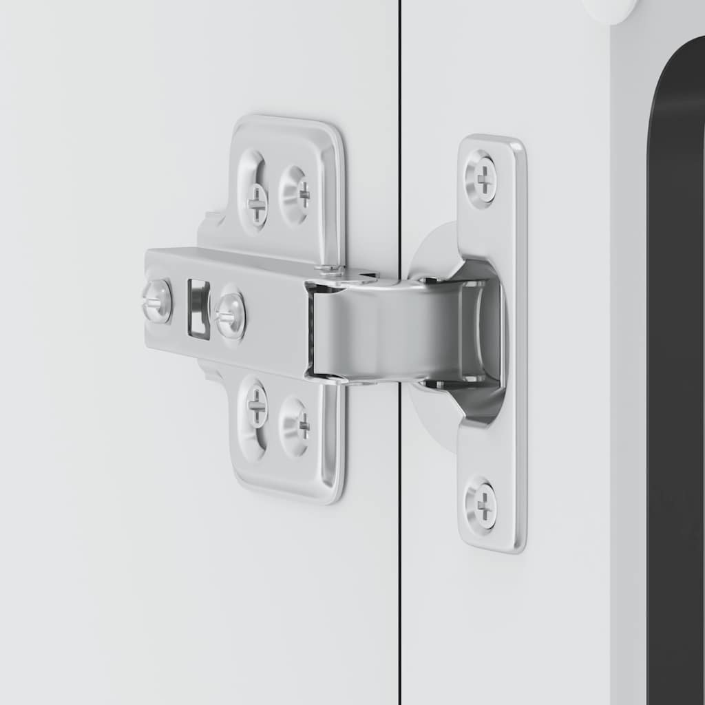 Küchen-Hängeschrank mit Glastür Lucca Schwarz Holzwerkstoff