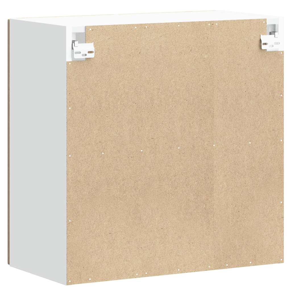 Küchen-Hängeschrank mit Glastür Lucca Sonoma-Eiche Holzwerkstoff