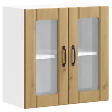 Küchen-Hängeschrank mit Glastür Lucca Artisan-Eiche Holzwerkstoff