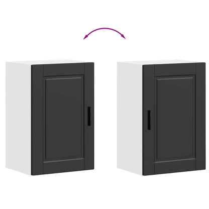 Küchen-Hängeschrank Porto Schwarz Holzwerkstoff