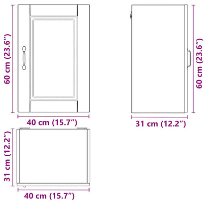 Küchen-Hängeschrank Porto Hochglanz-Weiß Holzwerkstoff
