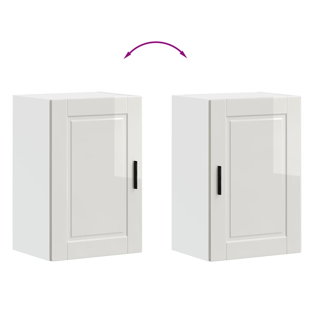 Küchen-Hängeschrank Porto Hochglanz-Weiß Holzwerkstoff