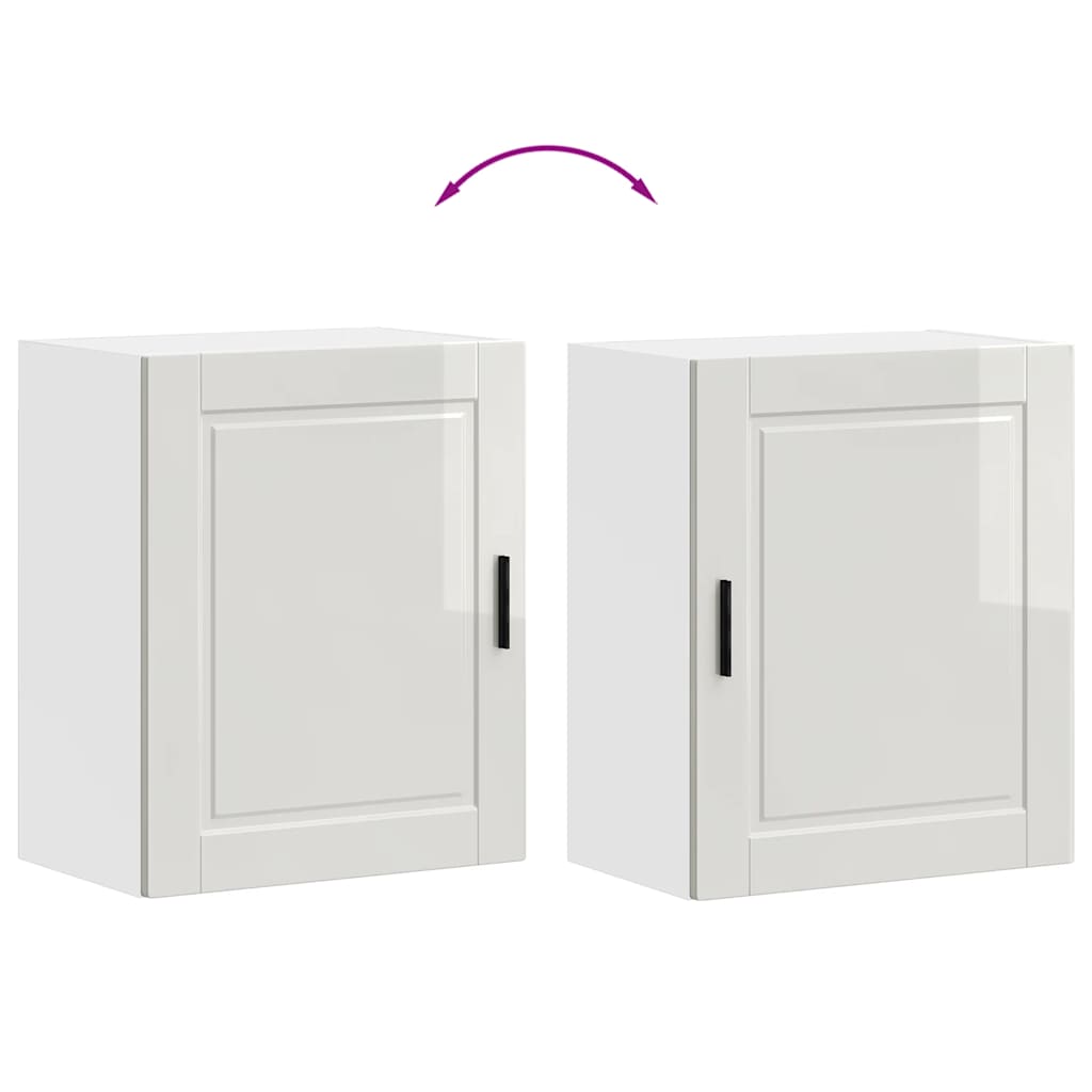 Küchen-Hängeschrank Porto Hochglanz-Weiß Holzwerkstoff