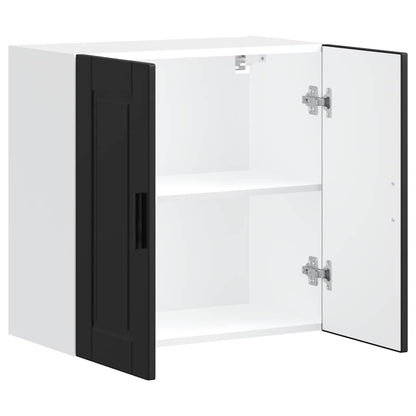 Küchen-Hängeschrank Porto Schwarz Holzwerkstoff