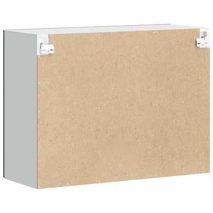 Küchen-Hängeschrank mit Glastür Porto Schwarz